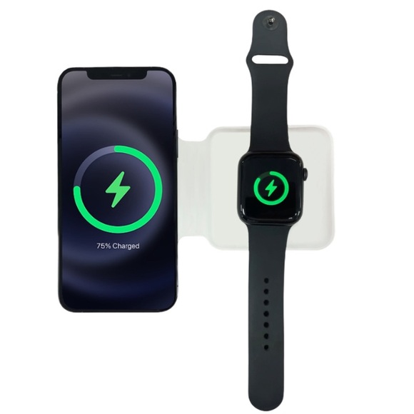 MagSafe Duo Wireless Charging Dock For iPhone Apple Watch AirPods & QI Devices - Picture 2 of 7